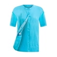 thumbnail image 1 of Post Surgery Mastectomy Shirt With Drain Management Pockets - Aqua Tee- Mastectomy Shirts With Drain Pockets - Breast Cancer Post Surgery Clothing for Women - Shirts With Drain Pockets Post Mastectomy, 1 of 5