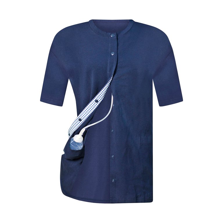 Aqua Breast Cancer Mastectomy Shirt W/drain Pockets, Mastectomy Drain Shirt,  Mastectomy Top, Breast Cancer T-shirt, Surgery Shirt & Gift 