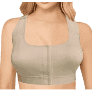 Post Surgery Recovery Bra for Mastectomy- Velcro Front Closure, Adjustable Velcro Straps, Breathable Fabric
