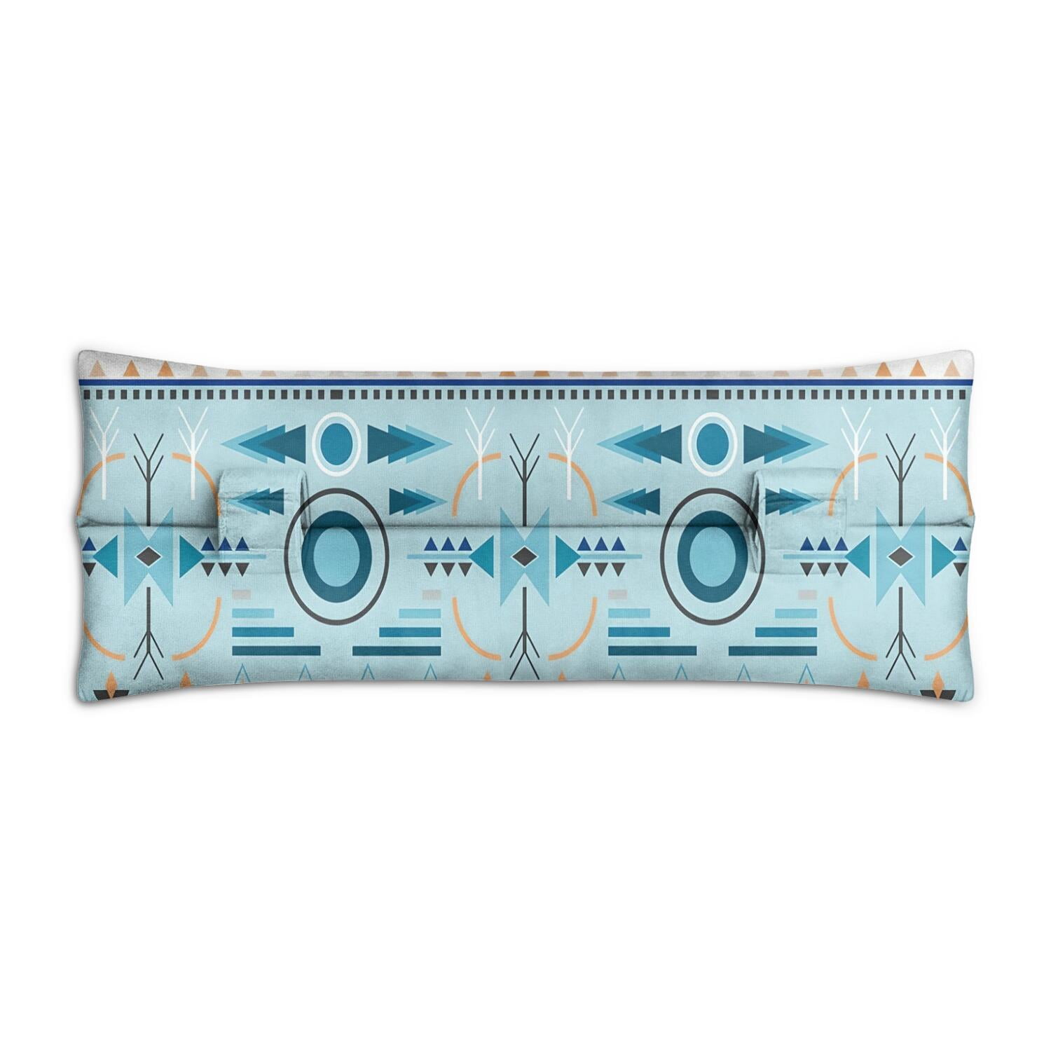 Post-Surgery Seat Belt Pillow Comfortable Mastectomy Cushion for Chemo Port Protection (Abstract Design)