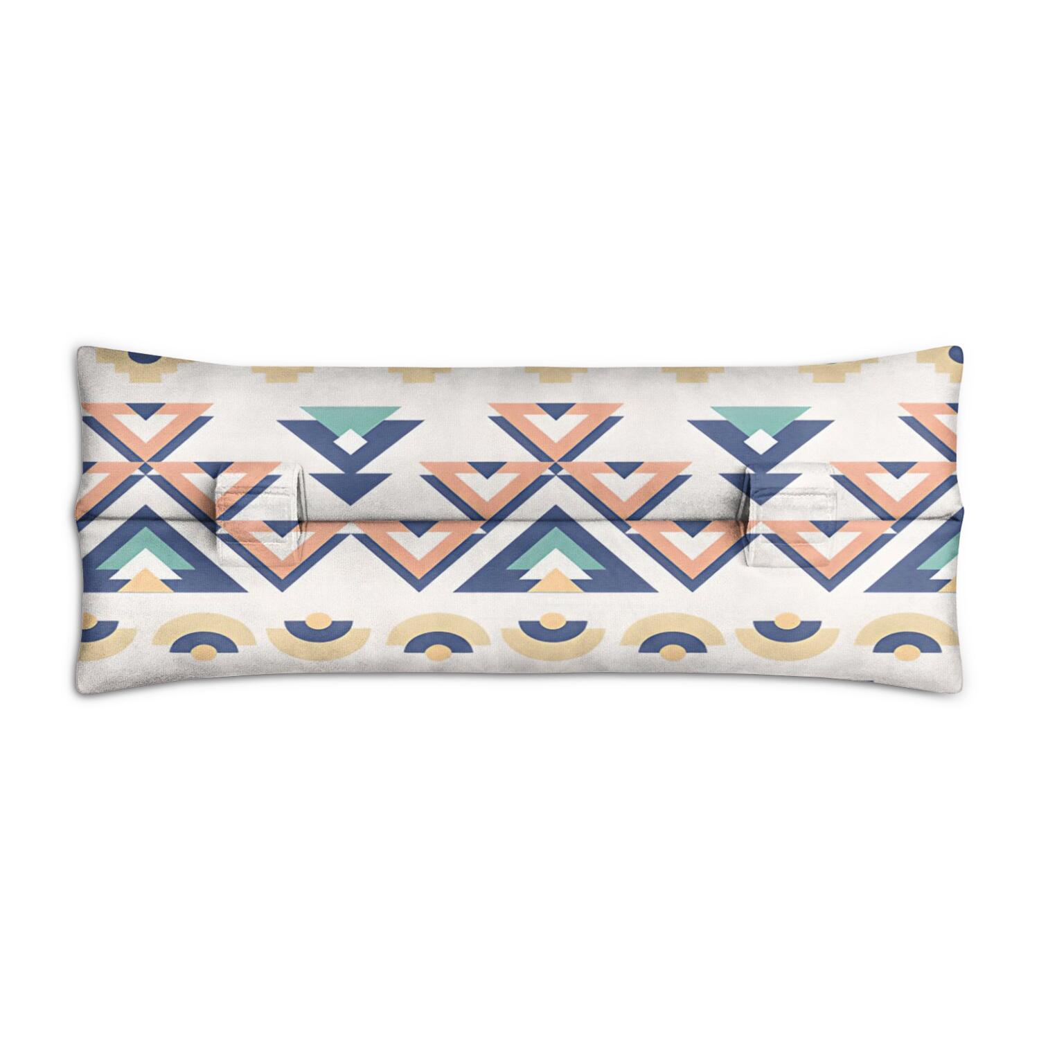 Post-Surgery Seat Belt Pillow Comfortable Mastectomy Cushion for Chemo Port Protection (Abstract Design)