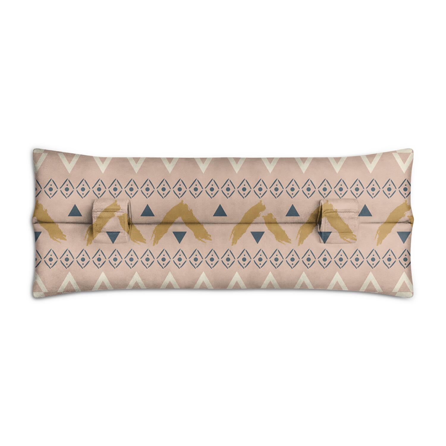 Post-Surgery Seat Belt Pillow Comfortable Mastectomy Cushion for Chemo Port Protection (Abstract Design)