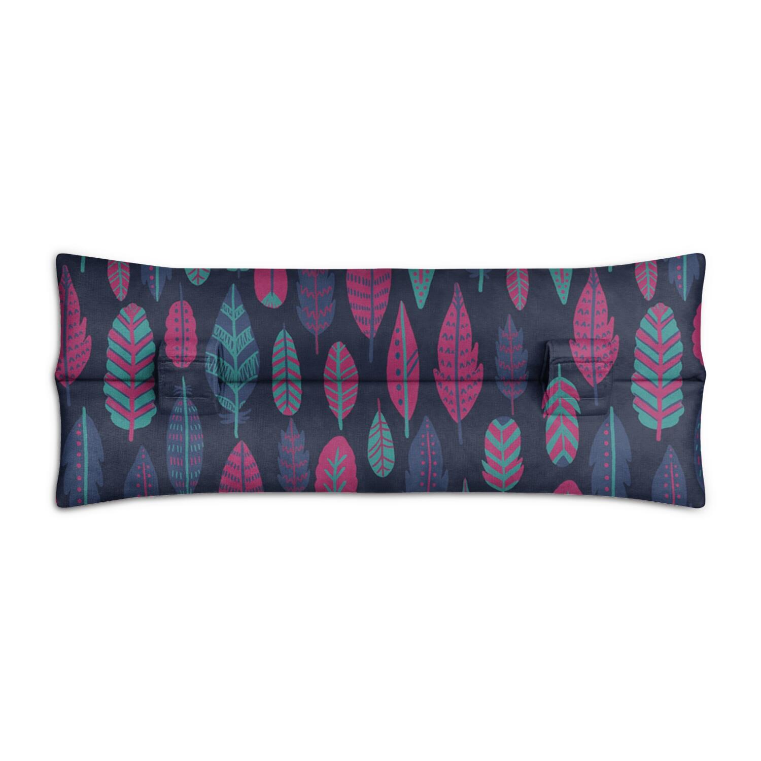 Post-Surgery Seat Belt Pillow Comfortable Mastectomy Cushion for Chemo Port Protection (Abstract Design)