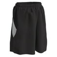 thumbnail image 1 of Post Up Reversible Basketball Shorts, Girls' Large, Black and White, 1 of 2