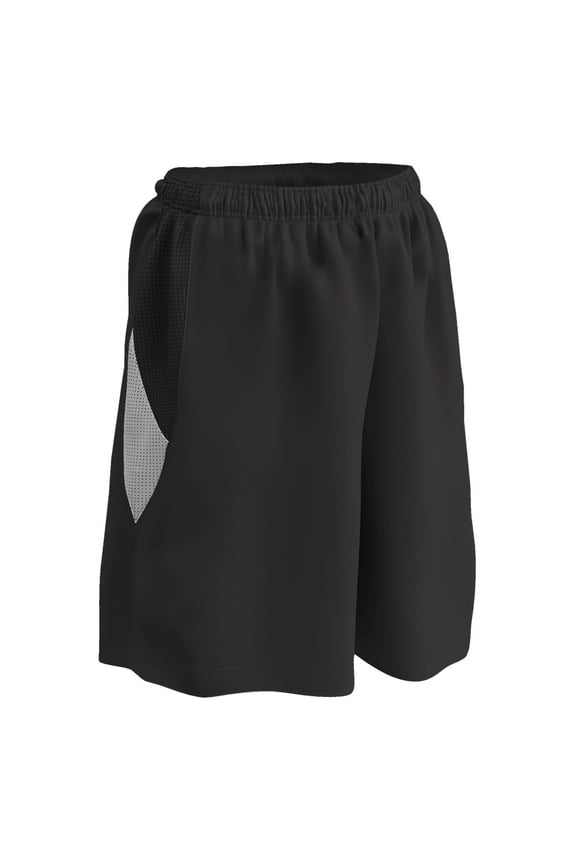 Post Up Reversible Basketball Shorts, Girls' Large, Black and White