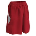 thumbnail image 1 of Post Up Reversible Basketball Shorts, Girls' Medium, Scarlet and White, 1 of 2