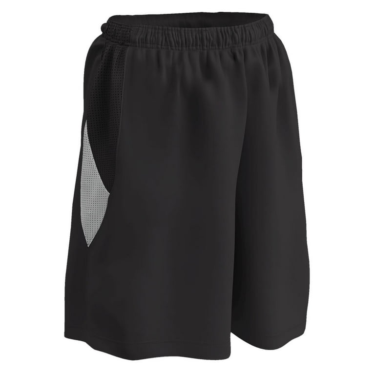 Post Up Reversible Basketball Shorts, Girls' Small, Black and
