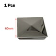 thumbnail image 1 of Post cap stainless steel to steel galvanized cover cap pyramid, 1pcs 60mm, 1 of 8