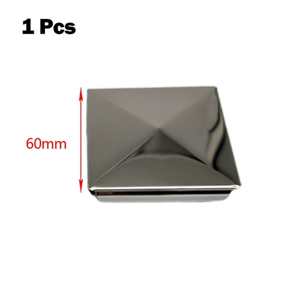 Post cap stainless steel to steel galvanized cover cap pyramid