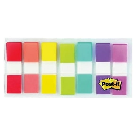 Post-it 1/2 0.50" x 1.75" - Assorted - Self-stick - 189 / Pack