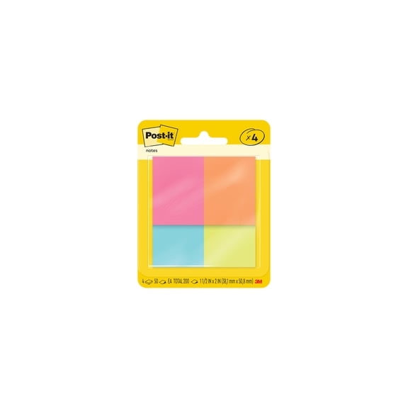 Post-it 1.5 in. W X 2 in. L Assorted Sticky Notes (Pack of 2)