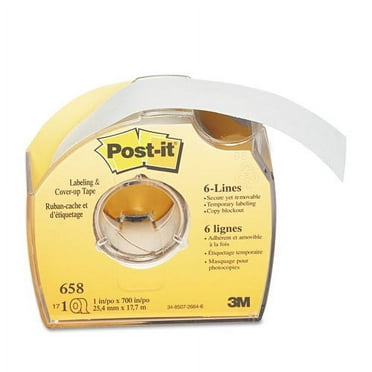 Post-it 2PK Labeling and Cover-Up Tape, Non-Refillable, Clear Applicator, 1\" x 700\"