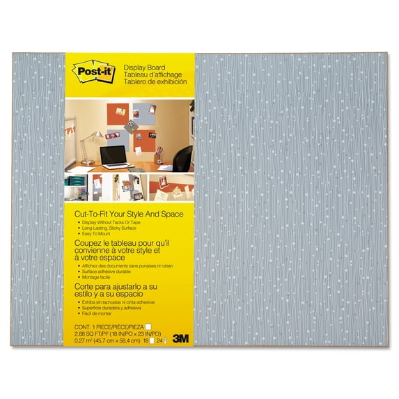 Frameless Postcode Post-it Cut-to-Fit Display Board, 18 x 23, Ice, Frameless - Walmart.com