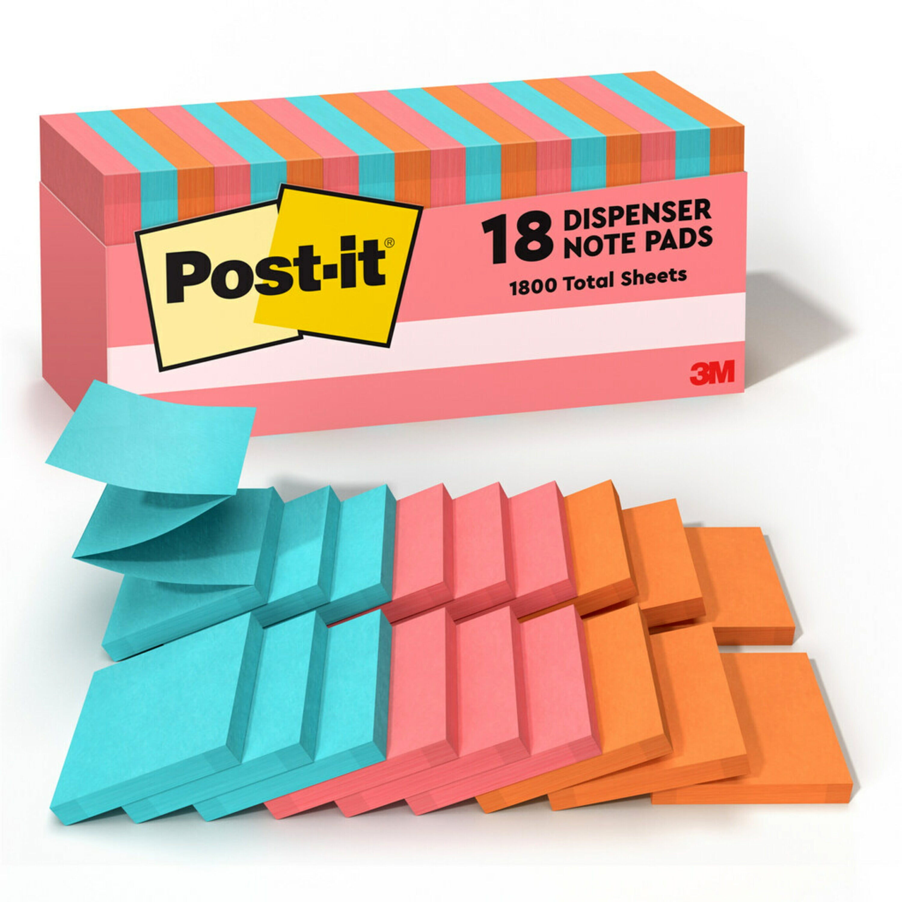 Notas Greener Post-it®, Pop-Up, Colección Helsinki, 76 mm x 76 mm