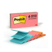 Post-it Dispenser Pop-up Notes, 3 in x 3 in, Poptimistic, 6 Pads