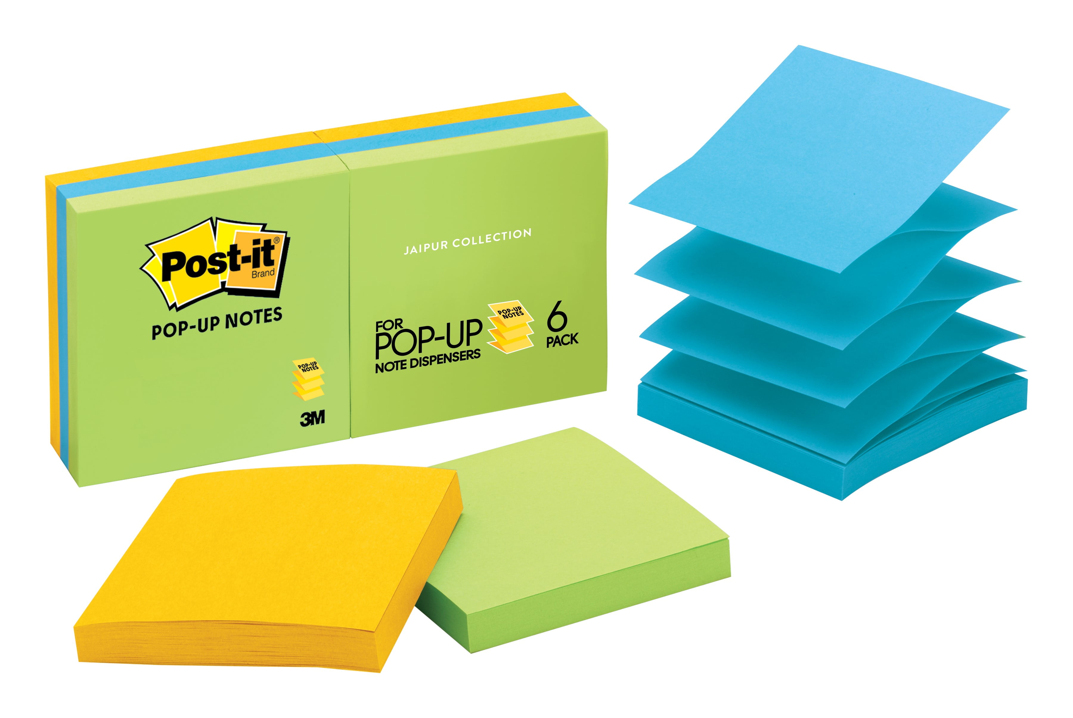 Post-it Dispenser Pop-up Notes, R330-12AU, 3 in x 3 in (76 mm x 76 mm), 100 Sheets/Pad, 12 Pads/Pack