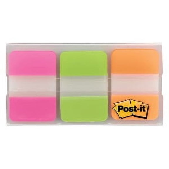 Post-it Divider Tabs 686-PGOT, 1 in x 1.5 in (25,4 mm x 38,1 mm)