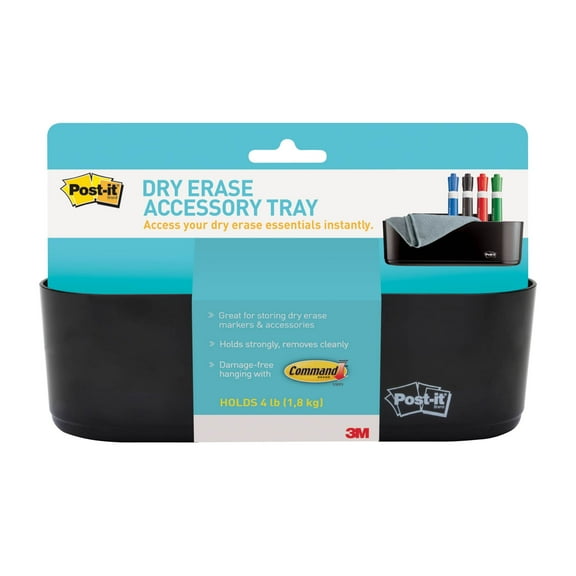 Post-it Dry Erase Accessory Tray, Holds up to 4lbs