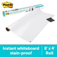 thumbnail image 1 of Post-it Dry Super Sticky Self-Stick Dry Erase Surface Film, White, 8 ft. x 4 ft., 1 of 16