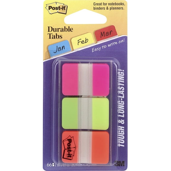 Post-it Durable Tabs, 66 / Pack (Quantity)