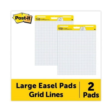 Post It Super Sticky Easel Pad With 1 Grid Lines 25 X 30 White Pad Of 30 Sheets - ODP Business