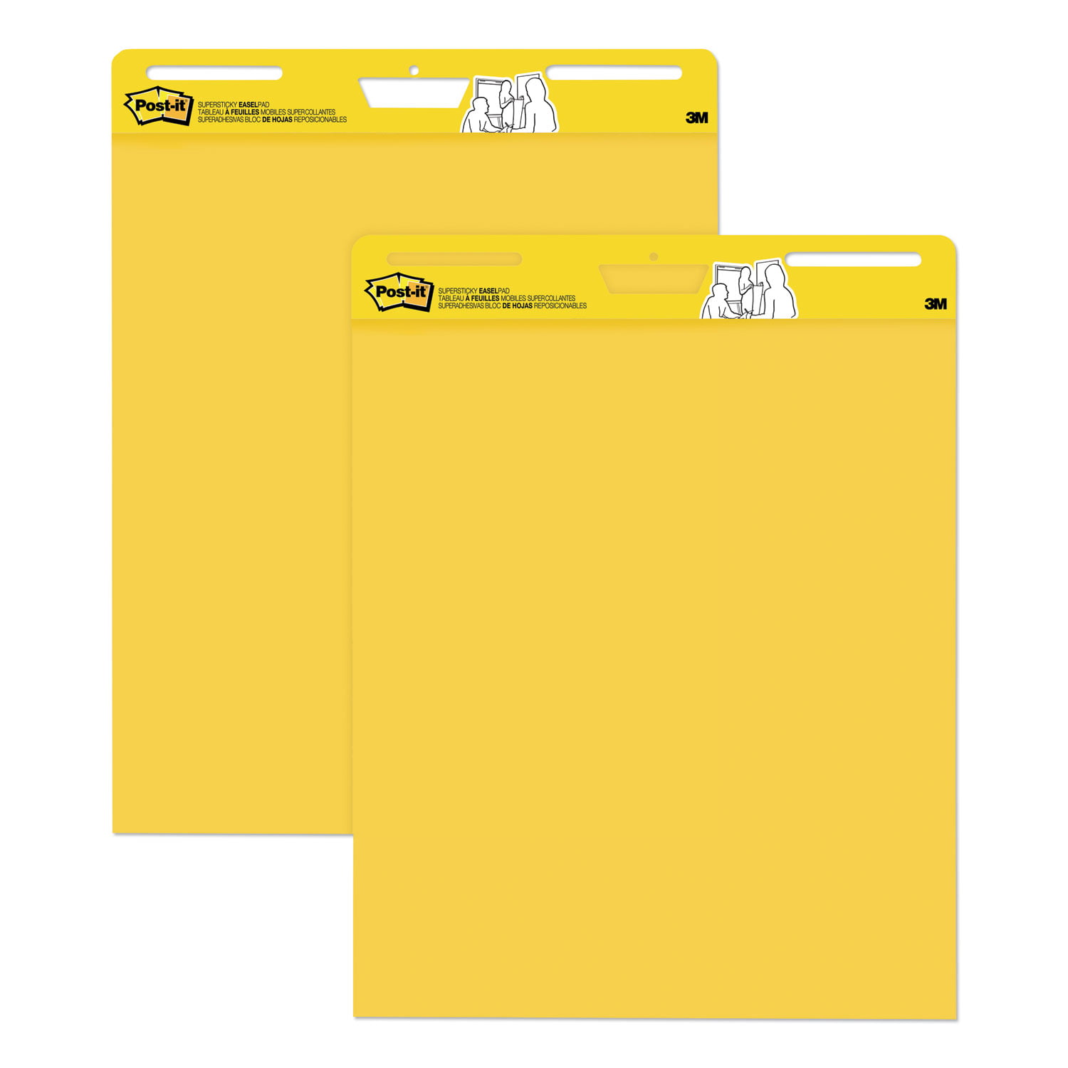  Post-it 561-VAD-4PK Super Sticky Easel Pad, 25 x 30 Inches, 30  Sheets/Pad, 2 Pads (561), Yellow Lined Premium Self Stick Flip Chart Paper,  Super Sticking Power : Easel Pad Lined 