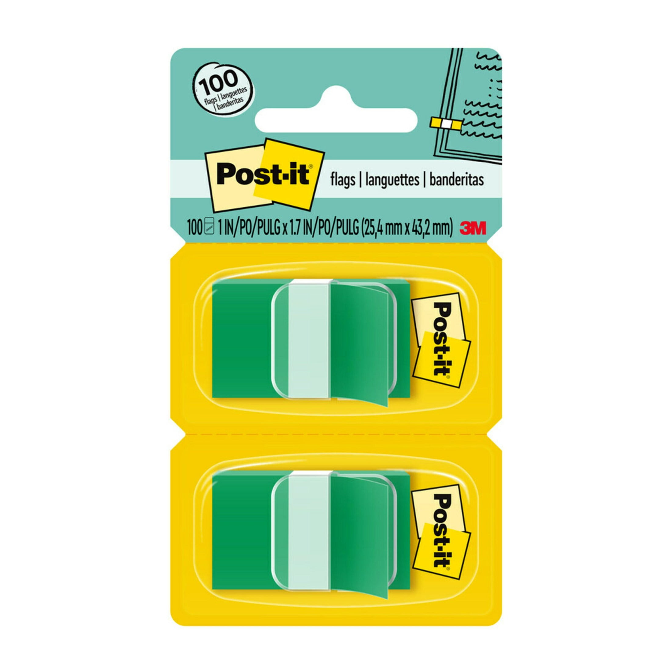 Post-it-Flags-1-in-Wide-Green-