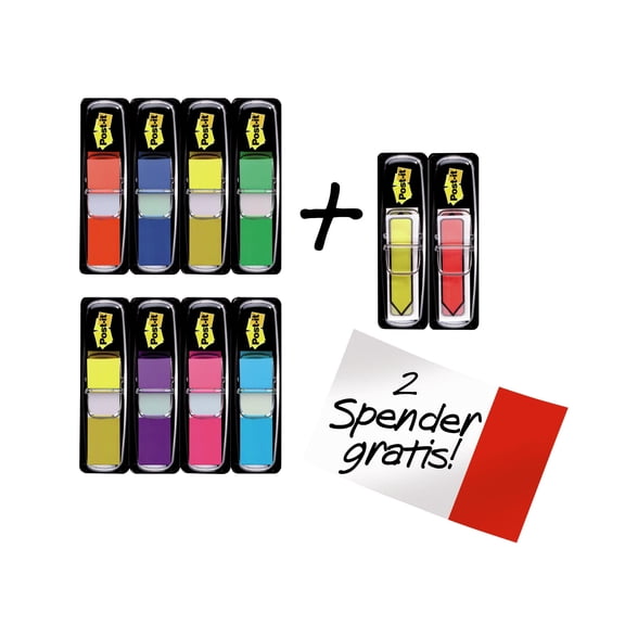 Post-it Flags 683-VAD1, .47 in. x 1.7 in. Assorted