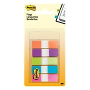Post-it® Flags, Assorted Bright Colors, .5 in. Wide, 100 Flags/On-the-Go Dispenser