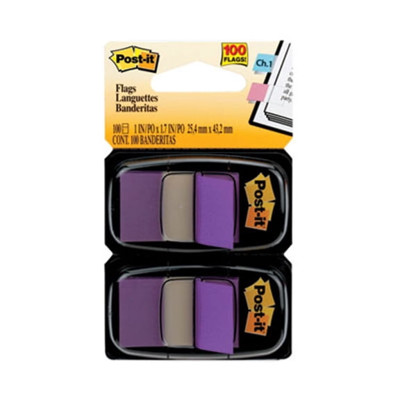 Post-it? Flags FLAG,1IN, 2PK OF 50,PE 680-PU2 680-PU2 USS-MMM680PU2