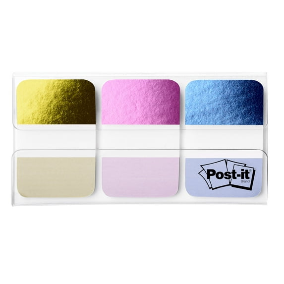 Post-it Foil Sticky Tab, Assorted Colors