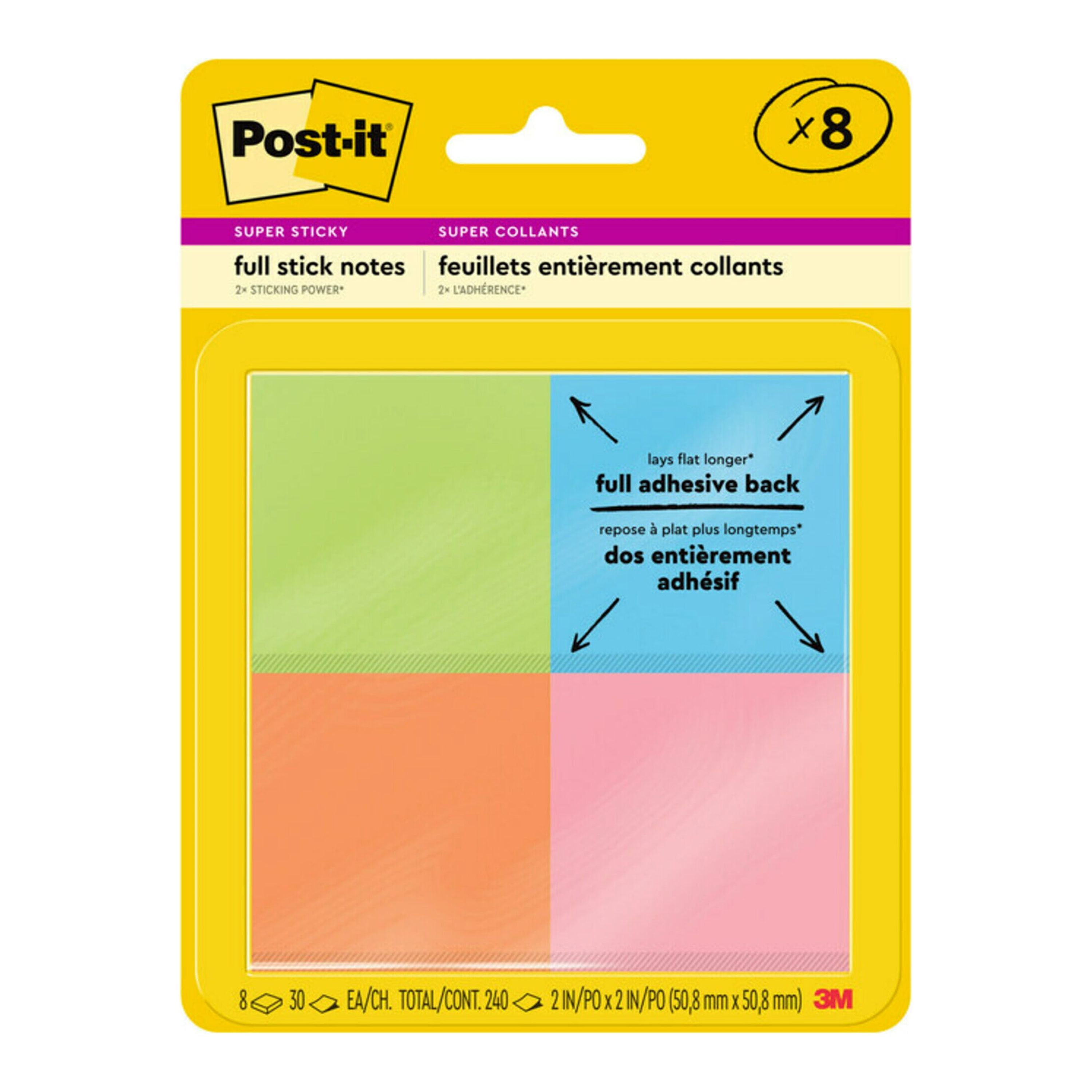  Post-it Notes, Star Shape, Yellow and Pink with pattern, 2.9  in x 2.8 in, 2 Pads, 75 Sheets/Pad (7350-STR) : Star Post It : Office  Products