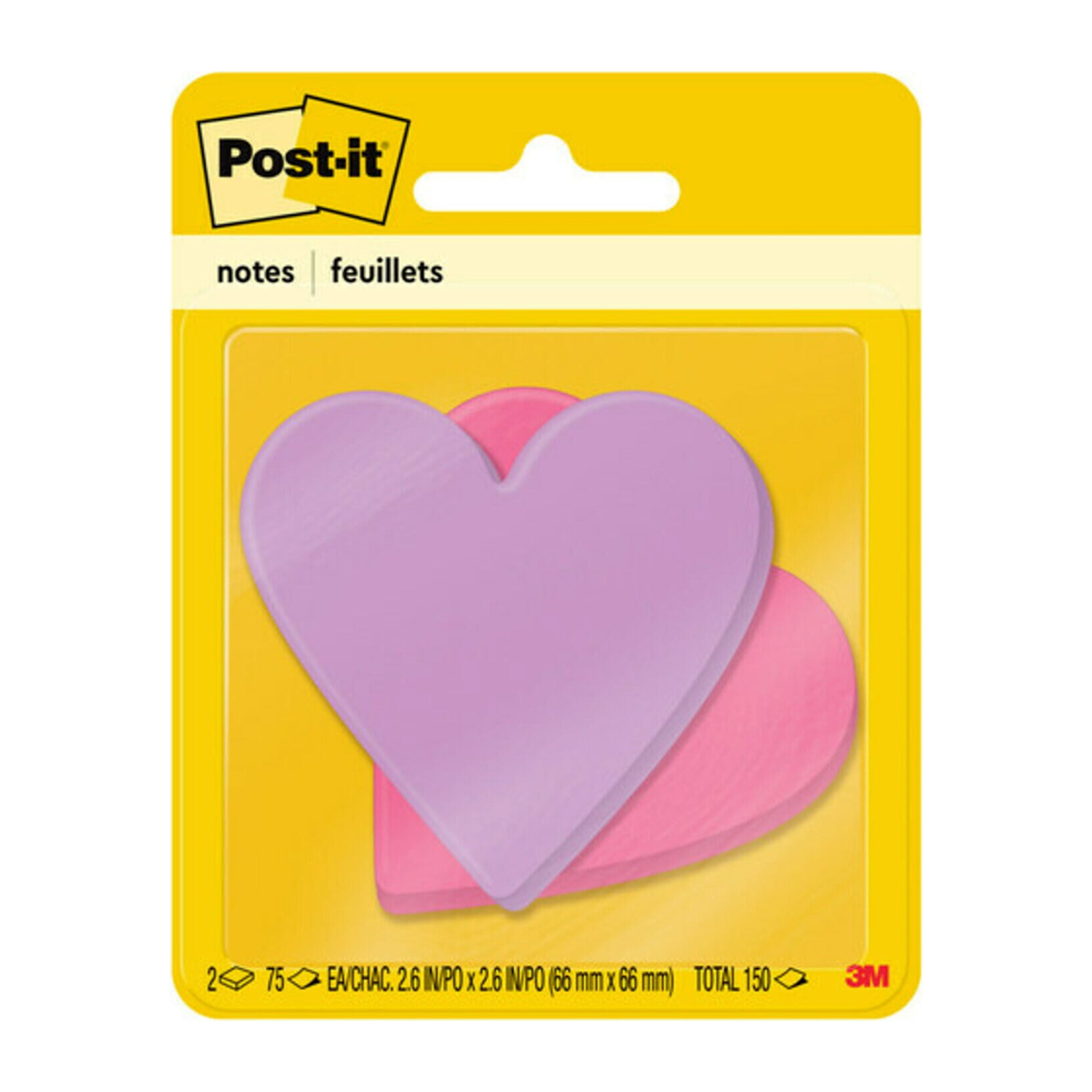 1/3pcs Transparent Sticky Notes Cute Heart Translucent Clear