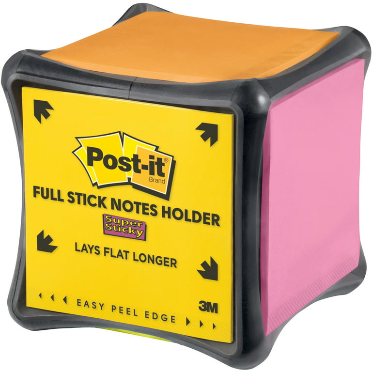 Post-it, MMMF330CUBEDISP, Super Sticky Full Adhesive Cube, Each - Walmart.com