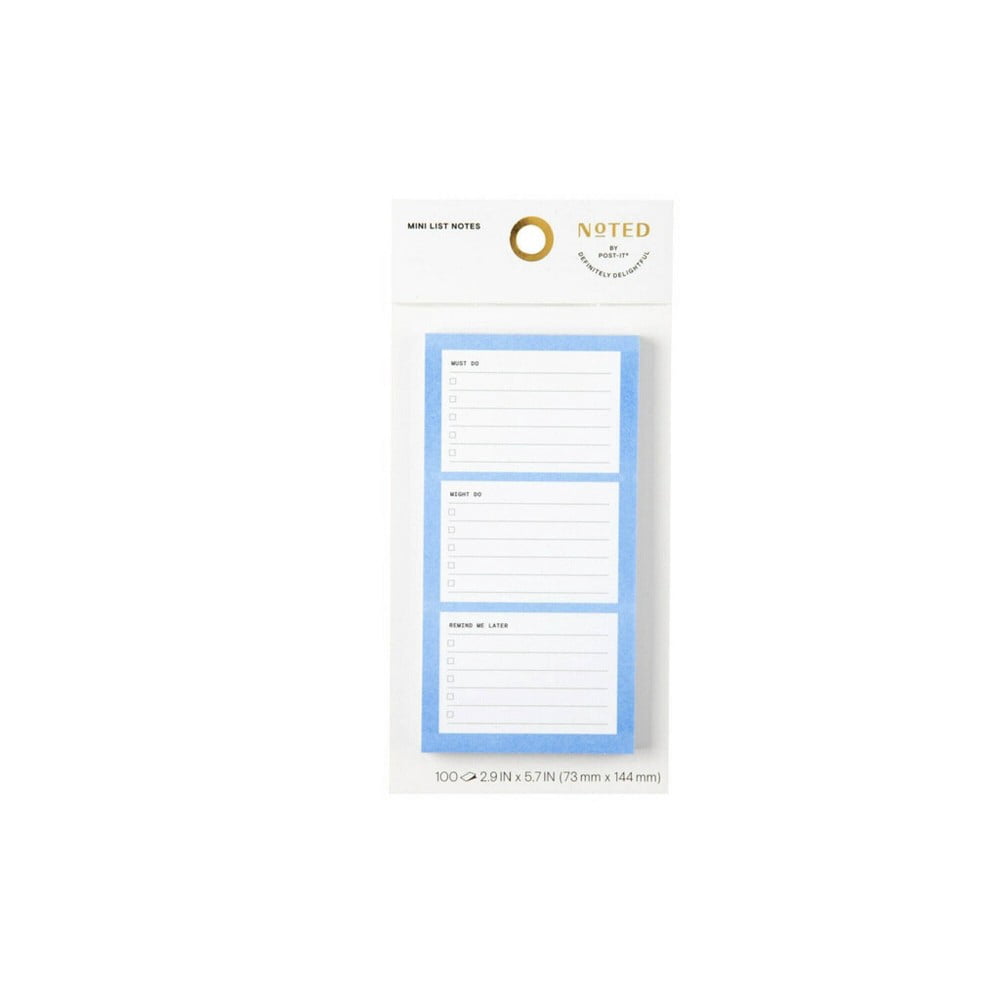 Post-it Mini List Notes 2.9" x 5.7" Blue