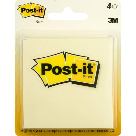 Post-it Notes 4 CT (Pack of 3)