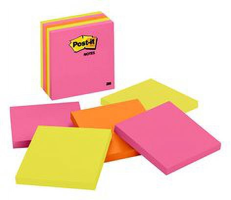 Post-it Notes 675-5LAN, 4 In X 4 In (101 mm X 101 mm)