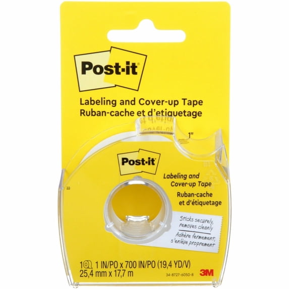 Post-it® Notes Cover-Up And Labeling Tape, 6-Line Width x 700"