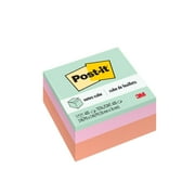 Post-it Notes Cube, 3 in x 3 in, Pastel Colors, 1 Cube