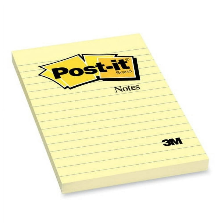 Post-it Notes Original Lined Notepads 100 - 4 x 6 - Rectangle