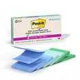 thumbnail image 1 of Post-it Notes Super Sticky R330R-6SST 3 in. x 3 in. 100 Percent Recycled Paper Super Sticky Notes - Oasis (6-Pads/Pack), 1 of 10