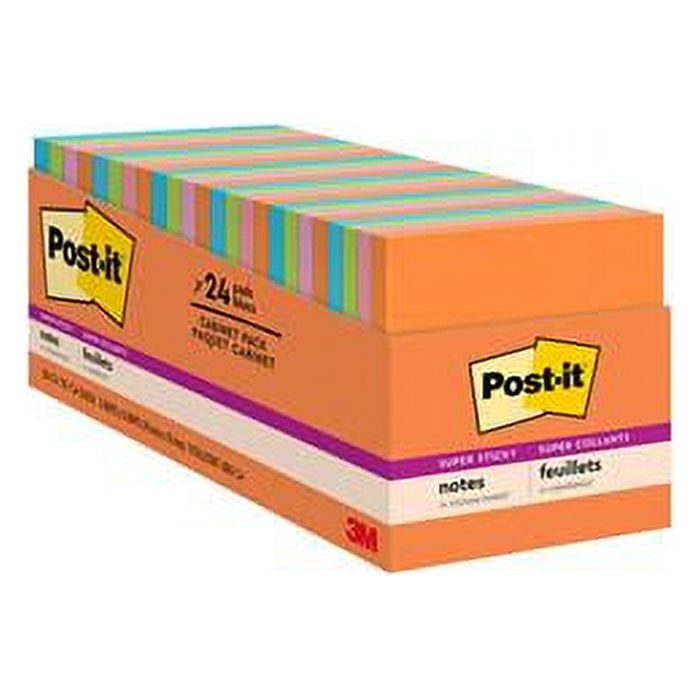 Great Value, Post-It® Extreme Notes Xl Notes With Extreme Flat Pad Holder,  4.5 X 6.75, Assorted Colors, 25 Sheets/Pad, 9 Pads/Pack by 3M/COMMERCIAL  TAPE DIV.