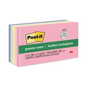 Post-it Original Recycled Note Pads, 3 x 5, Sweet Sprinkles Collection Colors, 100 Sheets Per Pad, 5 Pads Per Pack
