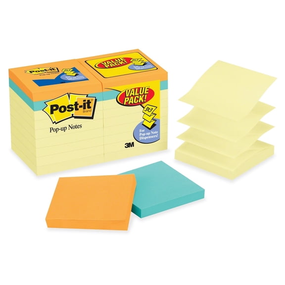 Post-it Pop-up Cape Town Value Pack - 18/PK