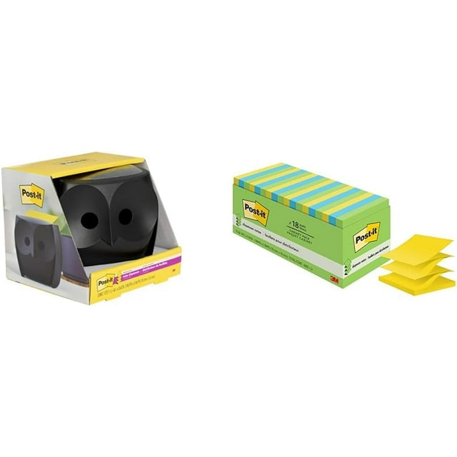 Postit Popup Note Dispenser, Cat design, 3x3 in, 1 Dispenser/Pack