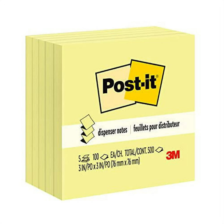 Post-it Pop-up notes, 3x3 in, 5 pads, America's #1 sticky notes (pack of 3)
