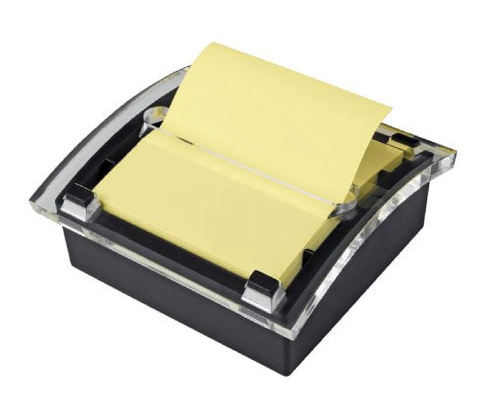 Post-it Pop-up Notes Dispenser, 3x3 in, Black Base Clear Top (DS330-BK) 3" x 3"