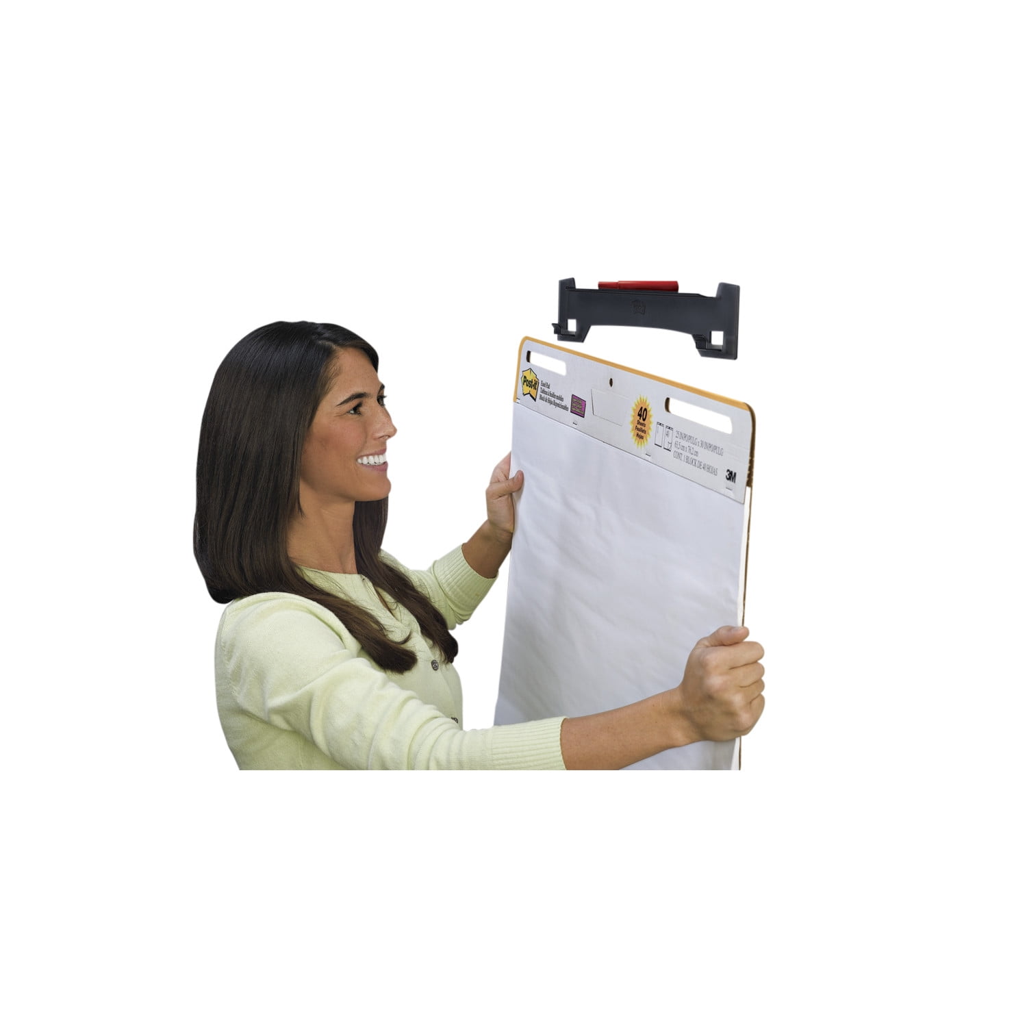 Smoke Gray Plastic Wall-Mounted Easel Hanger Set
