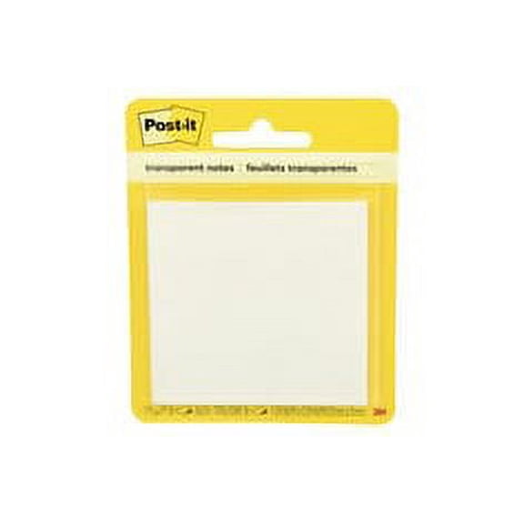 Post-it Printed Notes 600-TRSPT, 2-7/8 in x 2-7/8 in (73 mm x 73 mm)