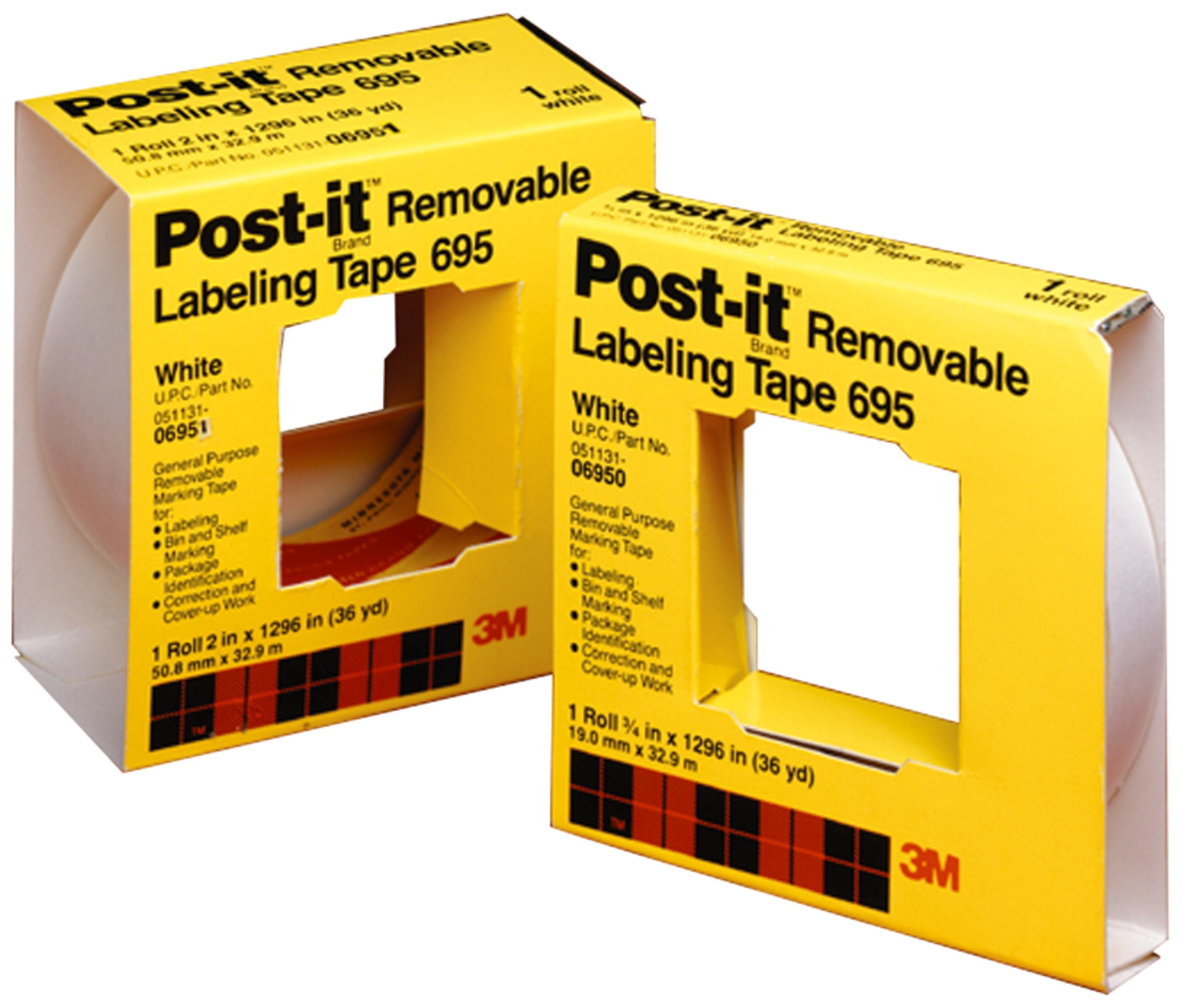 White 2-inch Labeling Tape with Dispenser
